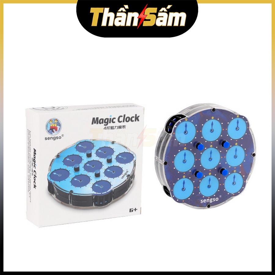 Rubik Clock ShengShou Magnetic Rubic Biến Thể SengSo Có Nam Châm Đồ Chơi Trí Tuệ Trẻ Em