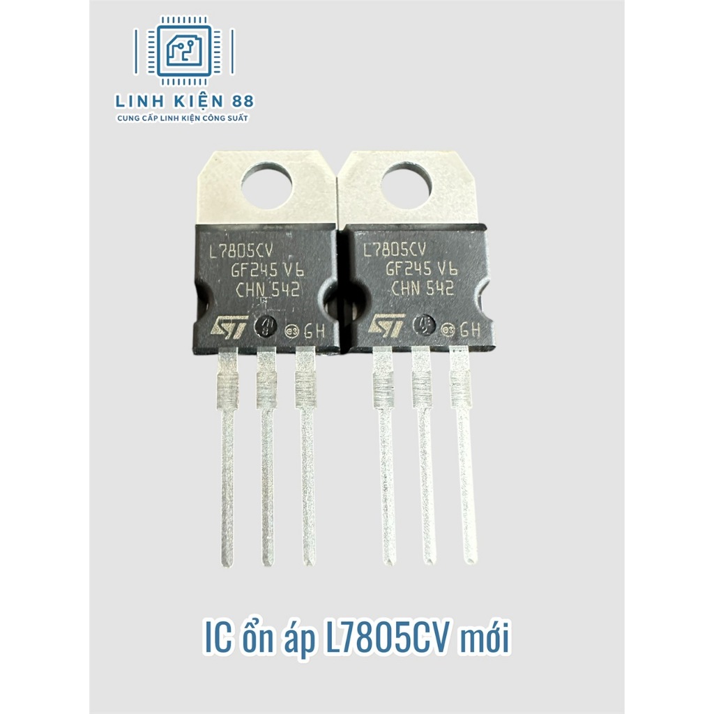 5 hoặc 10 con IC ổn áp L7805CV L7805 7805 1.5A 5V mới chính hãng ST