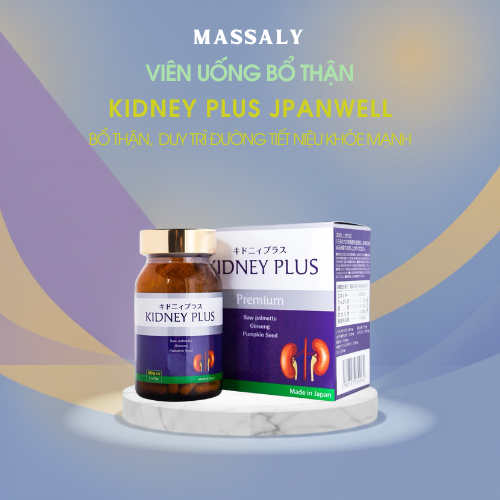 Kidney Plus Jpanwell - Viên uống bổ thận, duy trì đường tiết niệu khoẻ mạnh