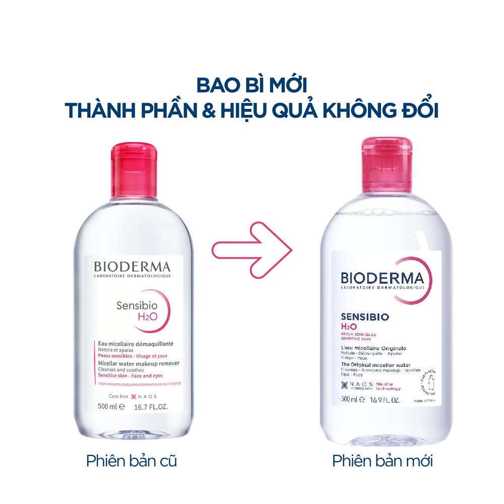 Nước Tẩy Trang Dành Cho Da Nhạy Cảm Bioderma Sensibio H20 500ml | BigBuy360 - bigbuy360.vn