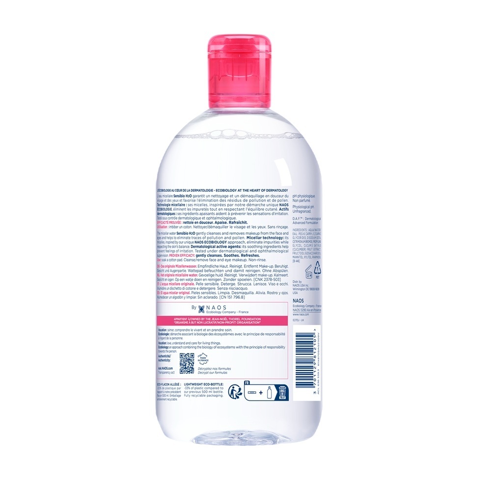 Nước Tẩy Trang Dành Cho Da Nhạy Cảm Bioderma Sensibio H20 500ml | BigBuy360 - bigbuy360.vn