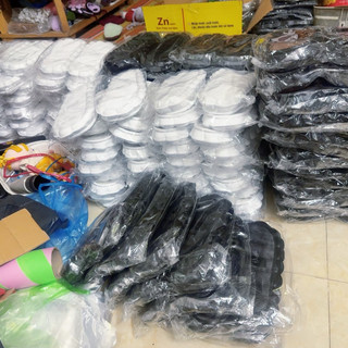 Đế dép bông, đế dép móc len handmade