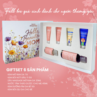 Bộ 6 Sản Phẩm Cho Cả Mẹ Và Bé Chăm Sóc Toàn Diện, Giftset Làm Quà Tặng, Nhỏ Gọn, Tiện Lợi