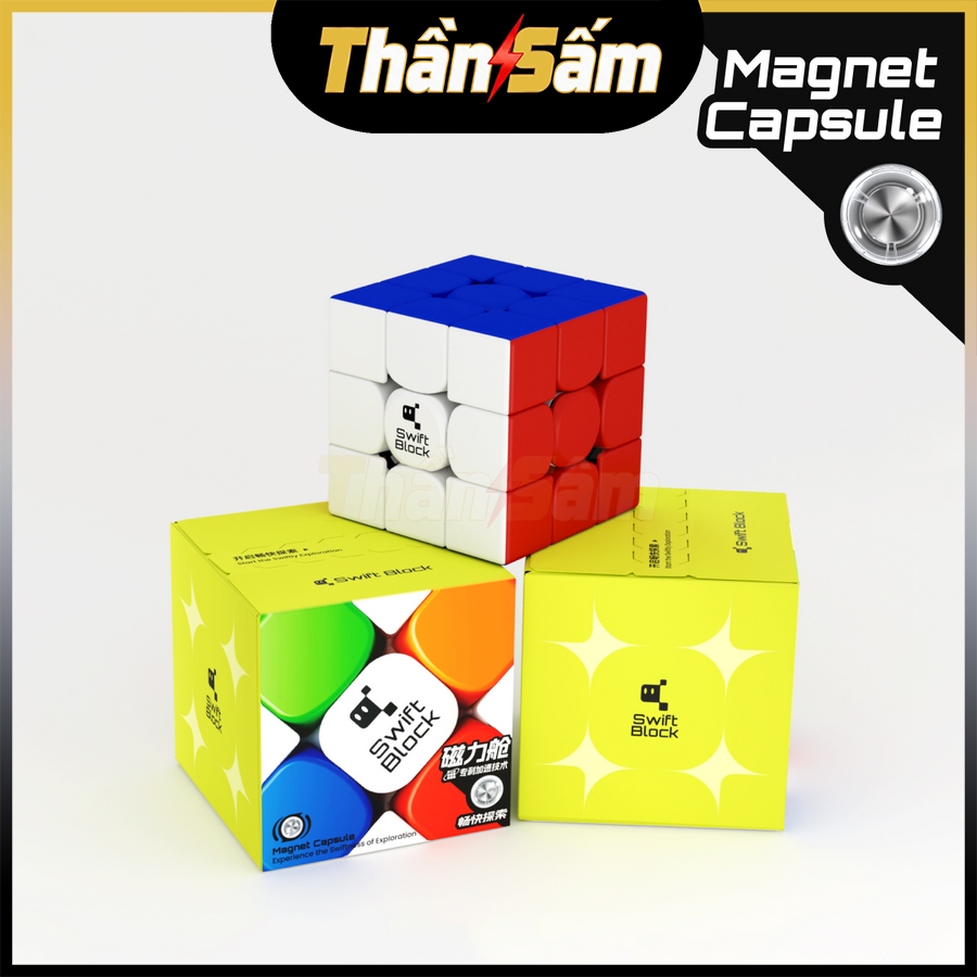 Rubik 3x3 Gan Swift Block 355S 3x3 Rubic Gan Budget Cube Có Nam Châm Khoan Lỗ Đồ Chơi Trí Tuệ Trẻ Em
