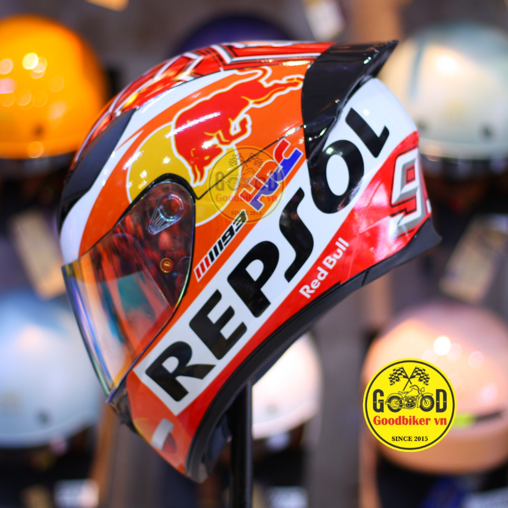 Mũ Fullface Royal M138 lên tem Repsol Redbull 2026