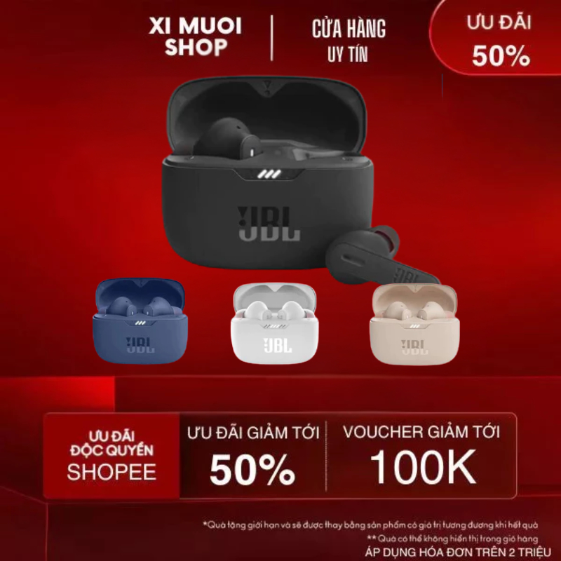 Tai Nghe Nhét Tai Tune 230NC TWS T230NC Chống Thấm Nước Kèm Mic, Thể Thao Thông Minh