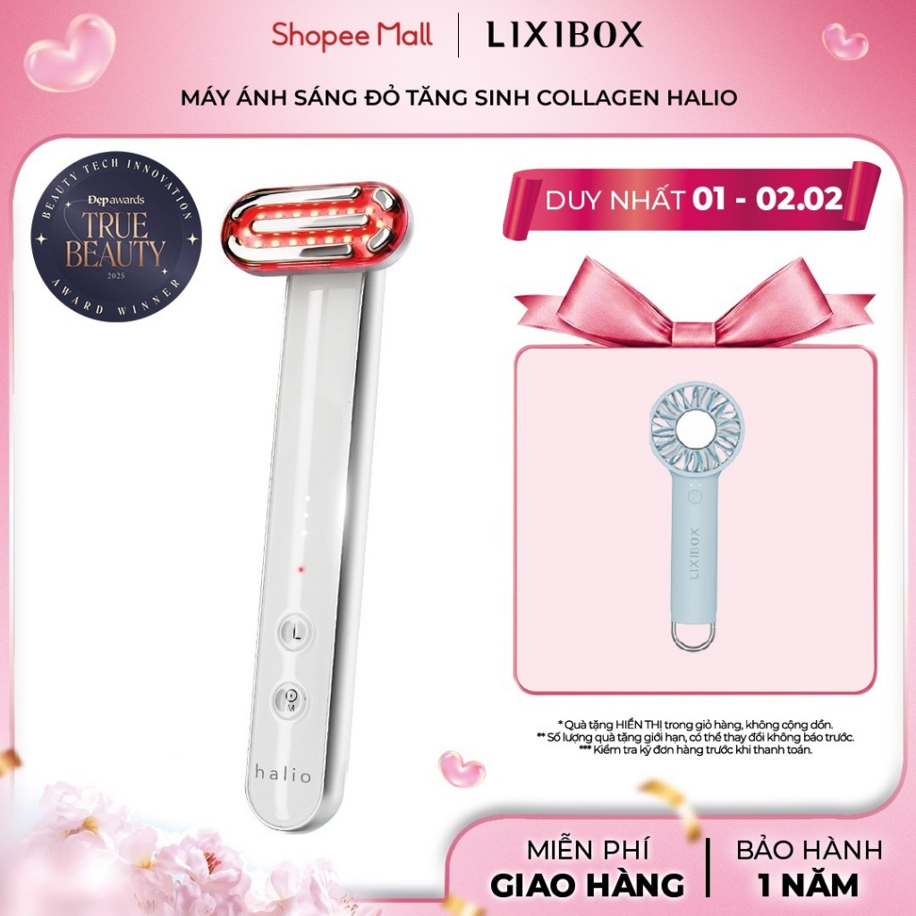 [SPLIVE] Máy Ánh Sáng Đỏ Giúp Trẻ Hoá Da Halio Red Light Therapy Device 3 in 1