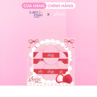 Set Bông Phấn Ngón Tay Glorie Strawberry Cake Collection Dual Dry & Wet Use Mini Finger ( Kèm Hộp Đựng )