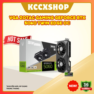 VGA ZOTAC GAMING GeForce RTX 5060 Twin Edge OC – Nhỏ gọn, hiệu năng mạnh, tối ưu gaming & đồ họa