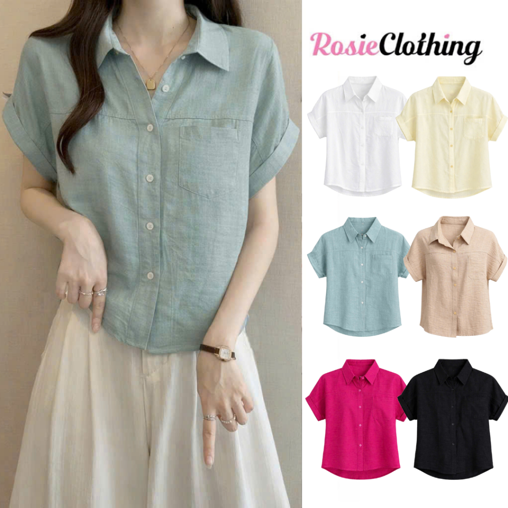 Sơ Mi Nữ Chất Vải Kate Tay Bồng Bo Ống Kèm Dây WSM002