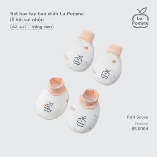 Set bao tay bao chân La Pomme lễ hội vui nhộn - Sợi Petit Soyeu thoáng mát – Bé gái