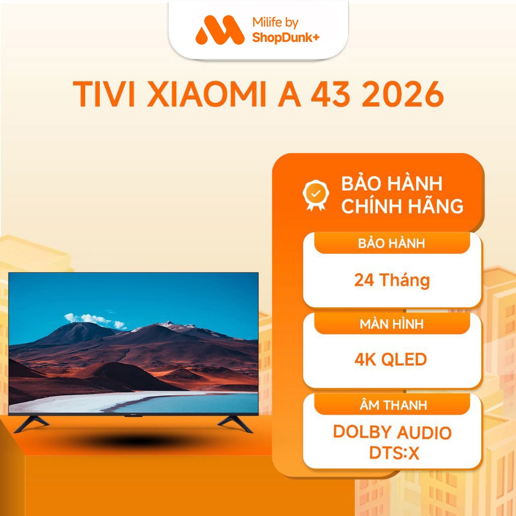 Tivi Xiaomi TV A 43 2026 Chính Hãng BH 2 Năm