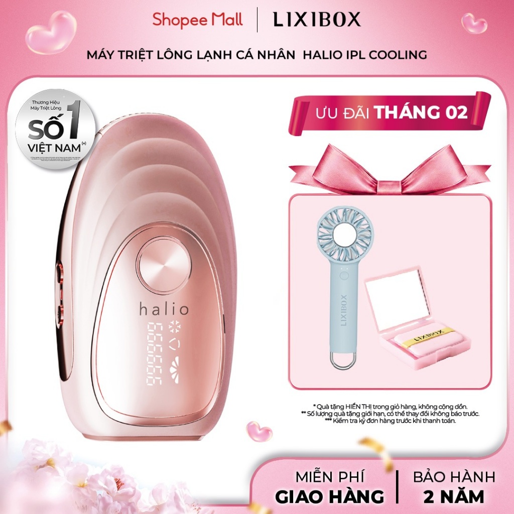 Máy Triệt Lông Băng Lạnh Trẻ Hóa Da Halio IPL Cooling Hair Removal Device