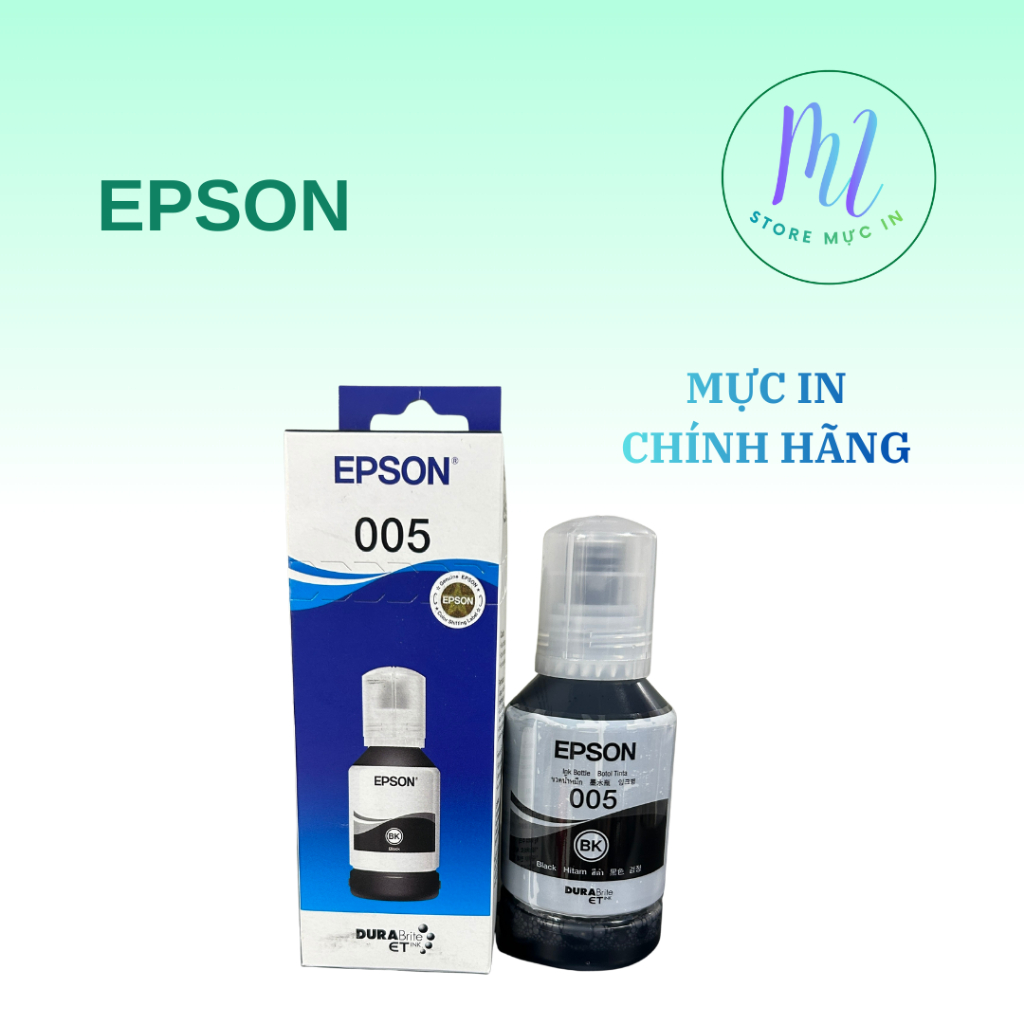 Mực in Epson 005 dùng cho máy in Epson M1120/M1100/M1140/M2140/M3170  Hàng Chính Hãng 120ML