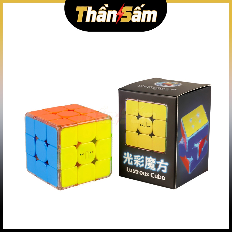 [Có Nam Châm] Rubik 3x3 SengSo Lustrous 3x3 Phát Sáng ShengShou Có Đèn Rubic 3 Tầng Đồ Chơi Trí Tuệ