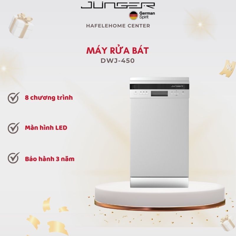 Máy Rửa Bát JUNGER DWJ-450 – Dung Tích Lớn Rửa Sạch Sấy Khô