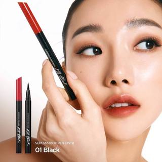 Kẻ mắt CLIO Superproof brush liner kill black / Waterproof Eyeliner Pencil Black