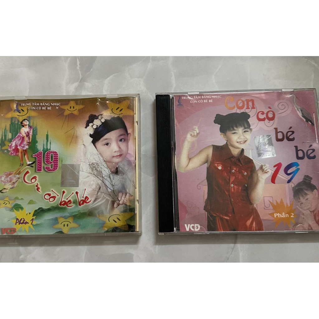 Combo 2 VCD _ CON CÒ BÉ BÉ 19 phần 1 + 2 bé Xuân Mai