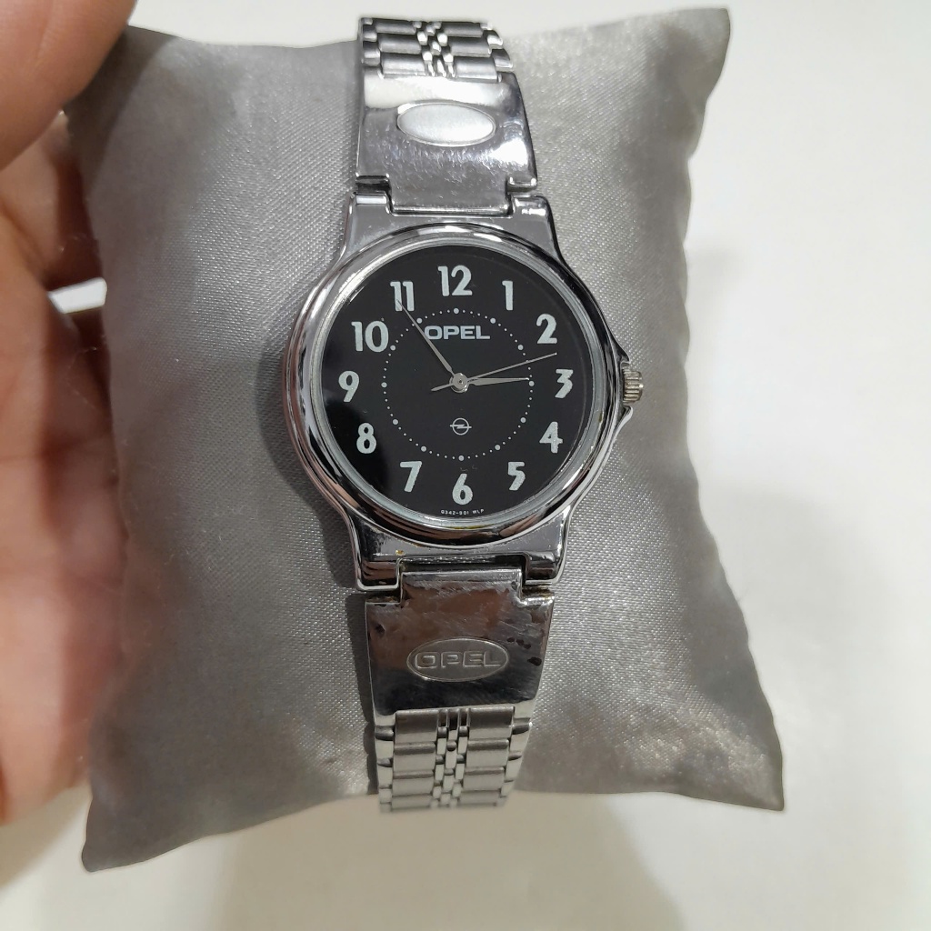 Đồng hồ nữ tay to Nhật OPEL mặt đen sang trọng size 34mm đã qua sữ dụng second hand