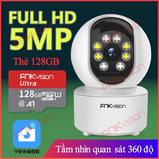 (FNKvision)Camera IP Wifi Yoosee Tiếng Việt quay đêm siêu nét 360 độ phân giải FULL HD 5.0MP Không Dây- Camera trong nhà