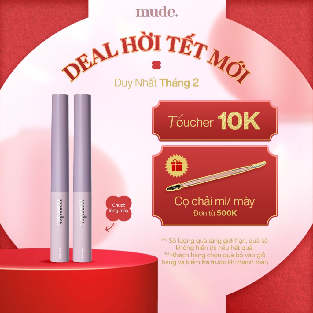 [SĂN DEAL KHAI XUÂN] Combo 2 Mascara Lông Mày Siêu Mảnh mude Inspire Skinny Browcara (3.2g)