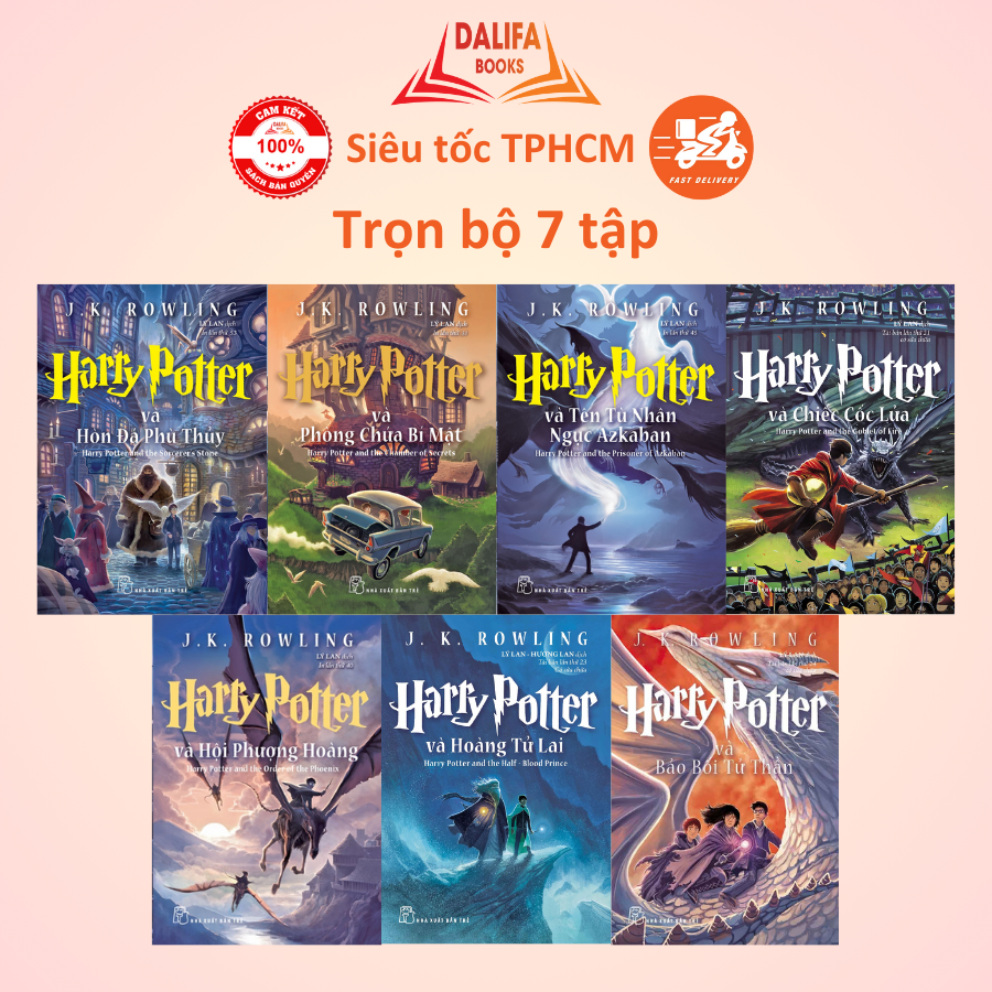 Sách - Harry Potter - Trọn bộ 7 tập lẻ không Box