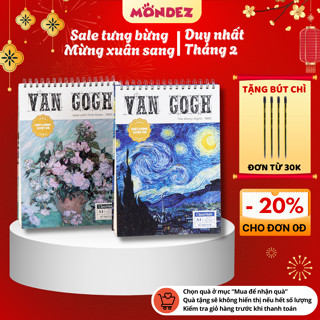 Sổ Vẽ VanGogh 200GSM A4/A5 – Vở Vẽ Mỹ Thuật 60 Trang Sketchbook Giấy Dày Cao Cấp