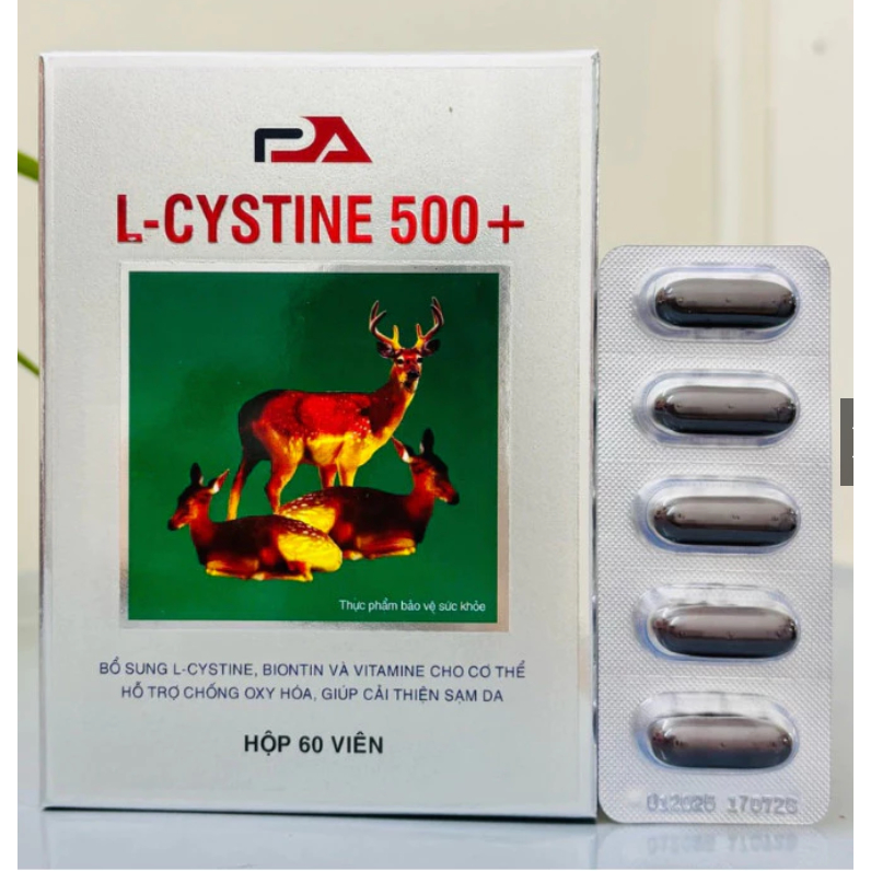 L cystine 500+  L cystine Roxtech bổ sung dưỡng chất cho tóc, da giảm rụng tóc, đẹp gia, chống lão h