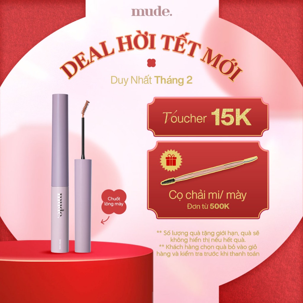 [SĂN DEAL KHAI XUÂN] Mascara Lông Mày Siêu Mảnh mude Inspire Skinny Browcara (3.2g)