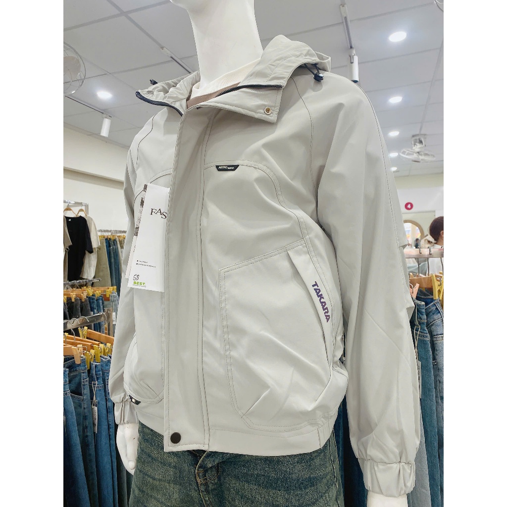 Khoác Gió Nam Trơn FMSTYLE - Thiết Kế Có Mũ Viền Ngực 2 Túi To  25120794