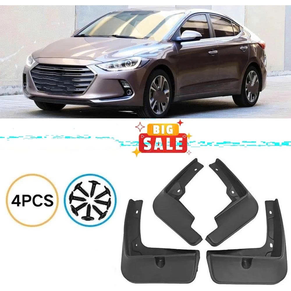 Bộ 4 Chắn Bùn Elantra 2016 2017 2018 ( Hàng Chuẩn From ) - Chắn Bùn Bánh Hyundai Elantra