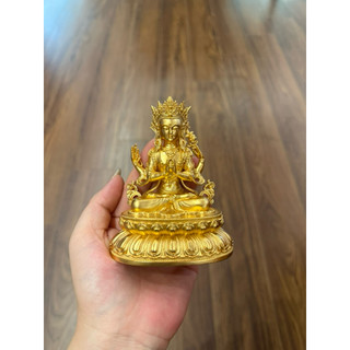 Tượng đồng vàng 10cm- Thích Ca, Tara, Liên Hoa Sinh....- tượng Phật nhỏ [PBMC]