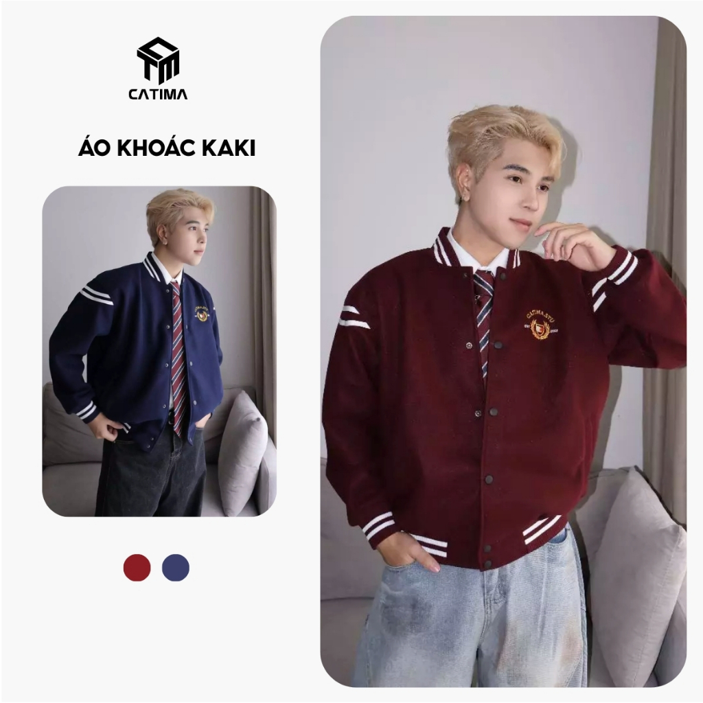 [ Deal Mở Bán ] Áo Bomber  Dạ kép 2 Lớp CATIMA  Unisex Hotrend  2025 AV 51