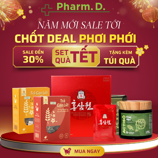Set Quà Tết THƯỢNG ĐỈNH TRƯỜNG THỌ – Hồng Sâm Won Hàn Quốc, Cao Đặc Actiso & Combo Trà Thảo Mộc Quê 