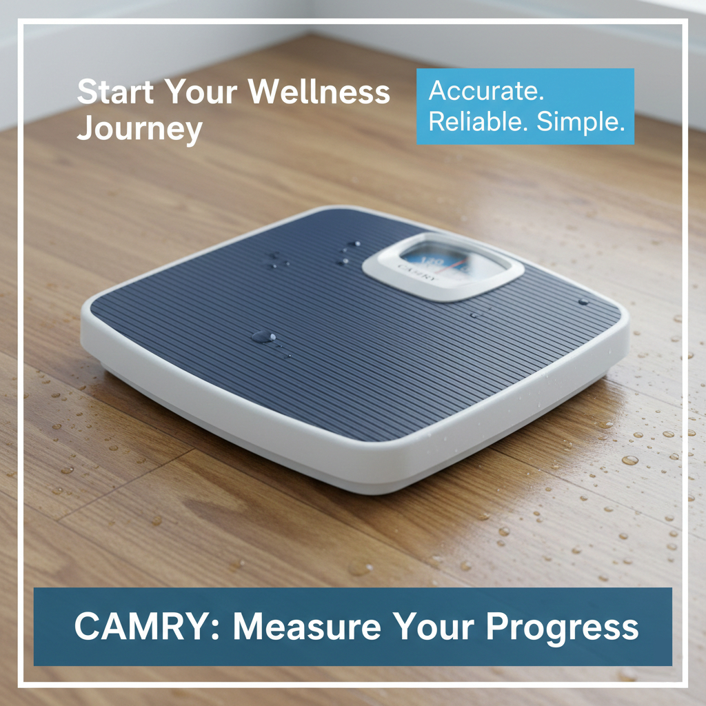 [KHÔNG DÙNG PIN] Cân Cơ Học Camry BR2020, Cân Tối Đa 130kg, Bề Mặt Chống Trượt, Theo Dõi Sức Khỏe