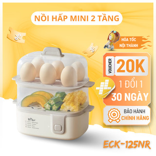 Nồi Hấp Đa Năng Bear Bảo Hành 18 Tháng Nhỏ Gọn Đa Năng Công Nghệ Hơi Nước Tuần Hoàn 3D ECK-125NR