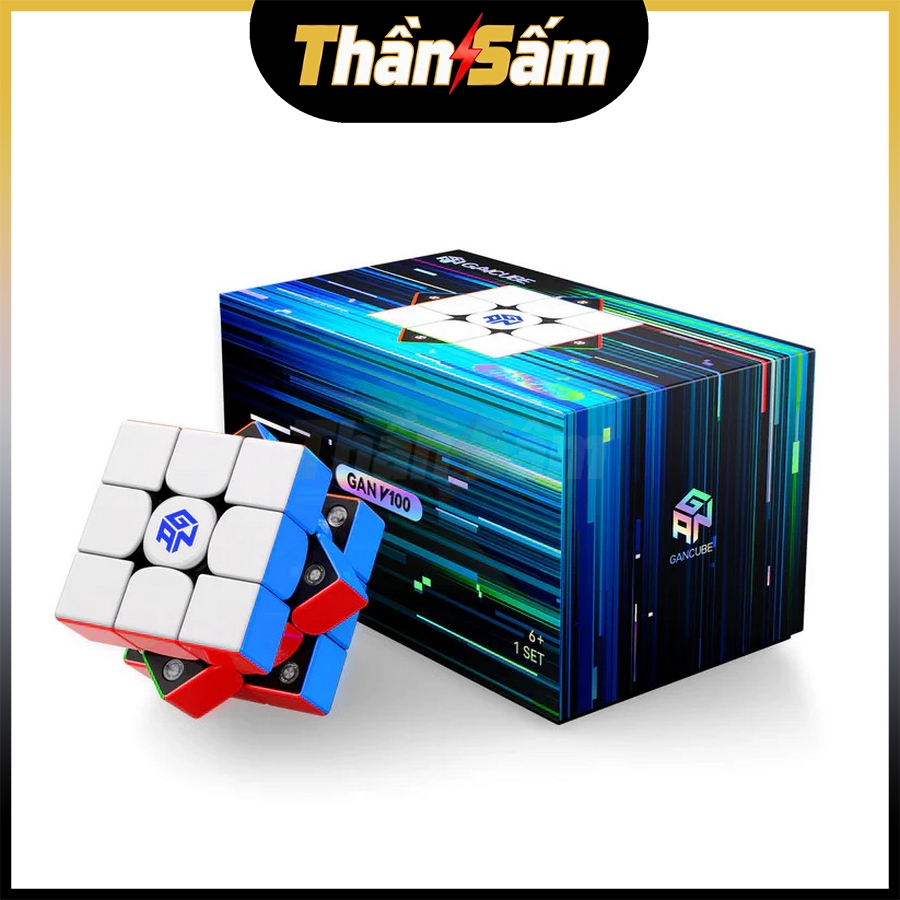 Rubik 3x3 Gan V100 Maglev Cube Flagship 2025 Rubic 3 Tầng Nam Châm Đồ Chơi Trí Tuệ Trẻ Em Tư Duy