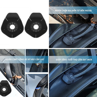 GOODLETI Miếng bọc đệm che lỗ cần gạt mưa, nắp sillicone bảo vệ lỗ gạt mưa