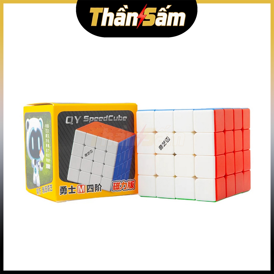 [QiYi] Rubik 4x4 QiYi Warrior M Pro 2025 Stickerless Rubic 4x4x4 Có Nam Châm Đồ Chơi Trí Tuệ Trẻ Em