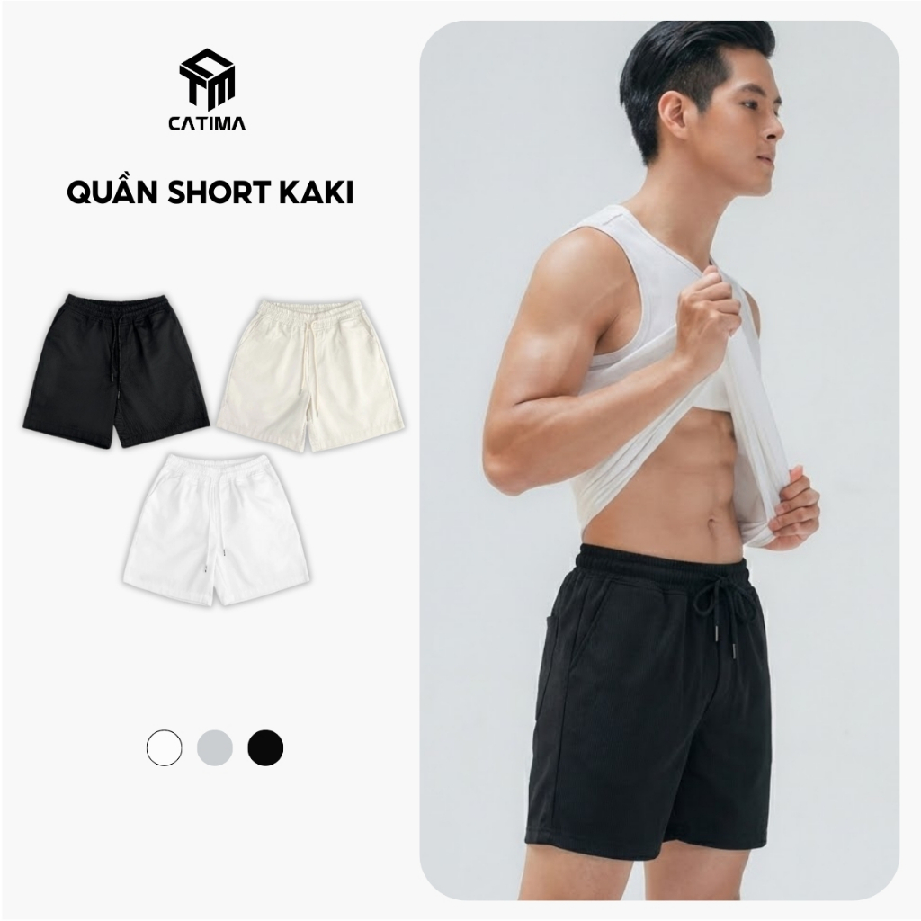 Quần short kaki CATIMA unisex Nam Nữ Local Brand QS01