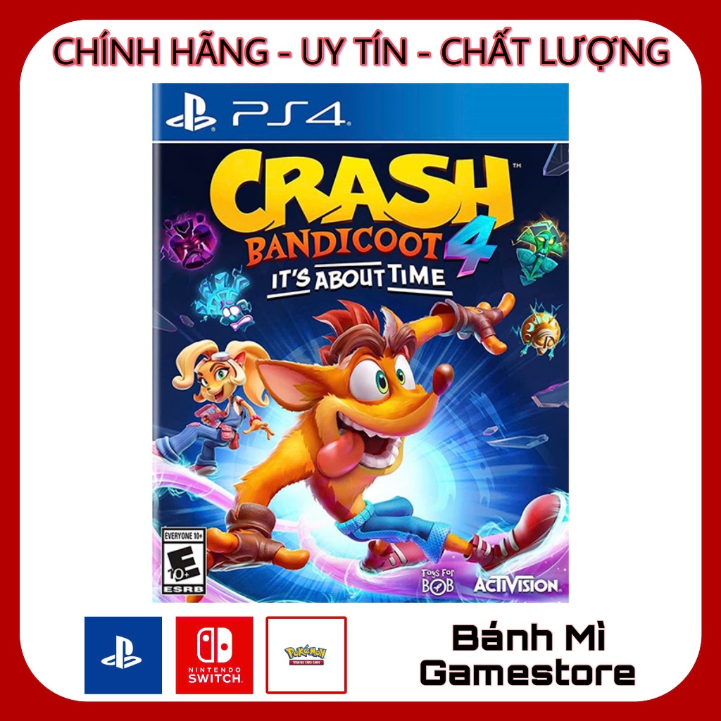 Đĩa game PS4 Crash Bandicoot 4: It's About Time