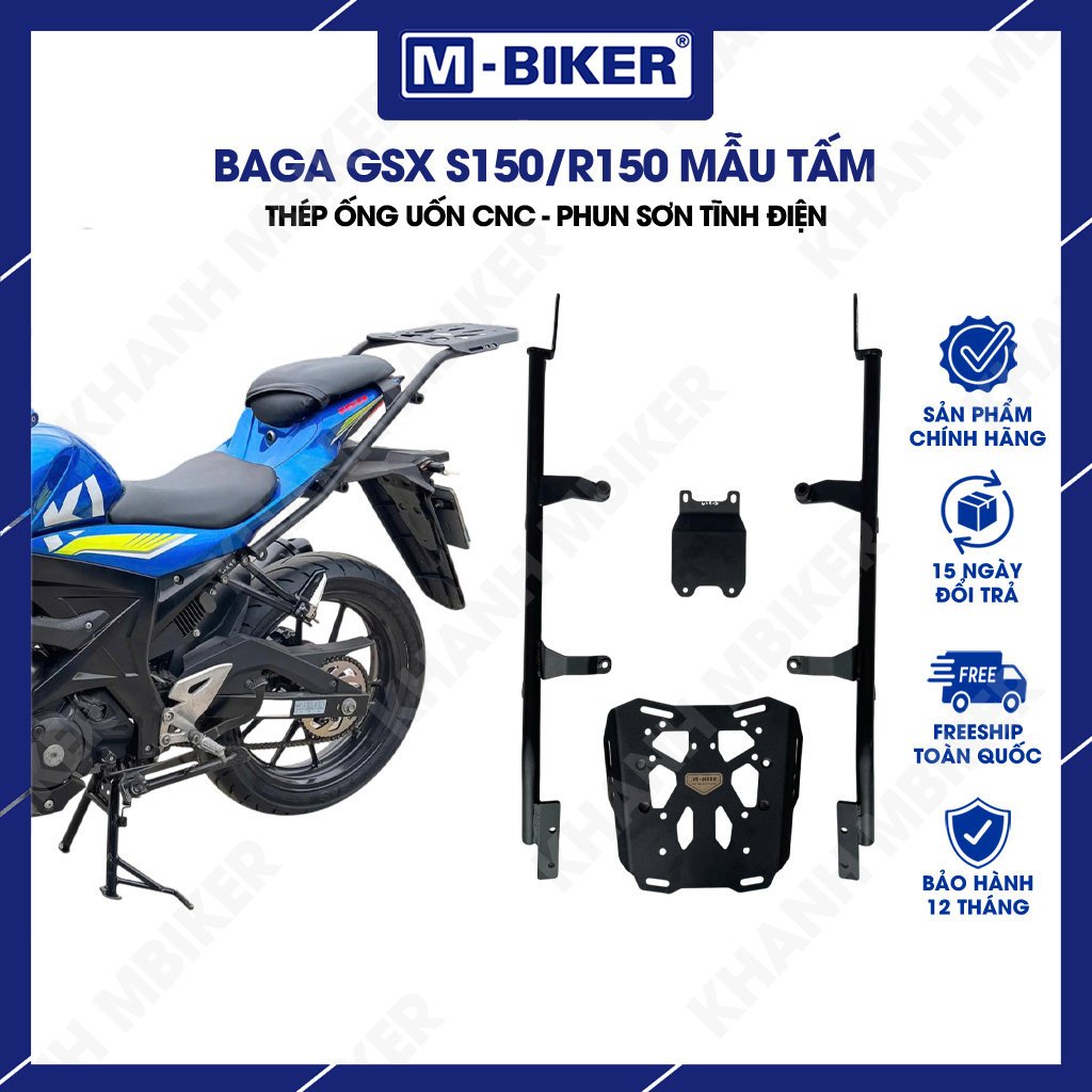 Baga sau gsx S150, baga gắn thùng gsx S150 chất liệu thép, sơn tĩnh điện