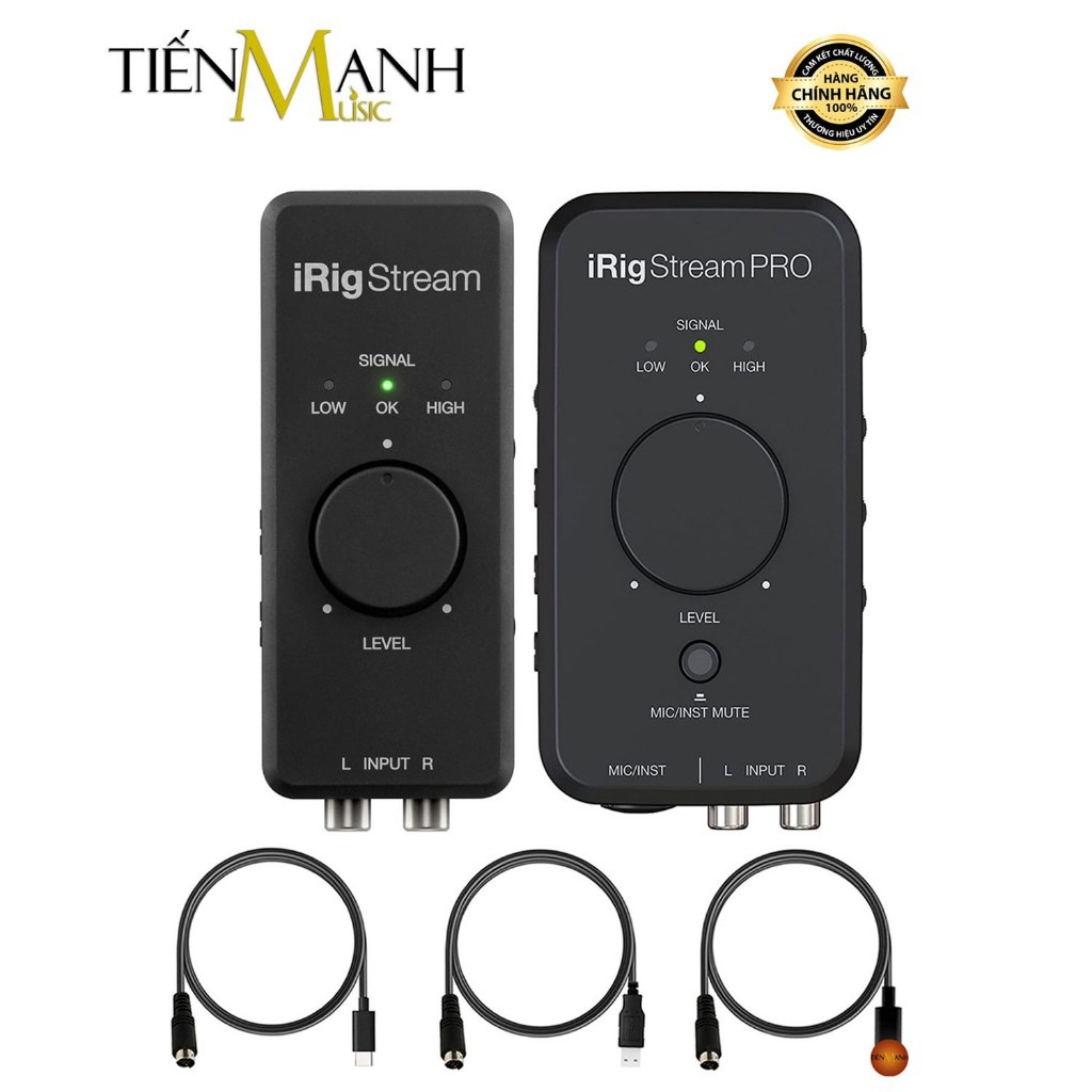 [Chính Hãng Ý] Thiết Bị Thu Âm, Livestream iRig Stream Stereo, Stream Pro Kèm Cáp Sạc IK Multimedia 