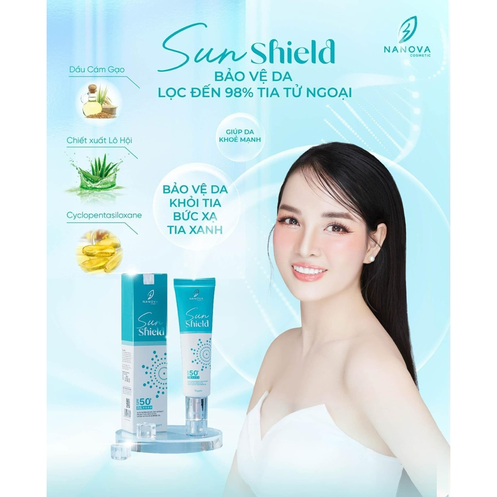 KEM CHỐNG NẮNG Sun Shirld Chính hãng NANOVA