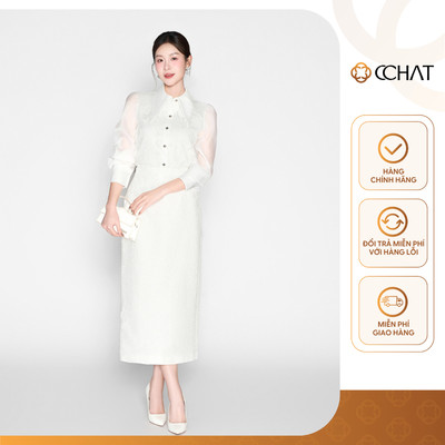 Set Đồ Nữ 𝐂𝐂𝐇𝐀𝐓 Dáng Ôm Bianca Họa Tiết Hoa Chất Liệu Ren Cao Cấp 25BDR8033ST