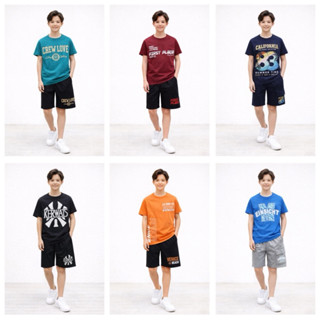 Bộ cộc bé trai size đại Cồ Janeshop, bộ đồ quần áo mùa hè thun cotton cho bé trai 28-68kg mã BTC104