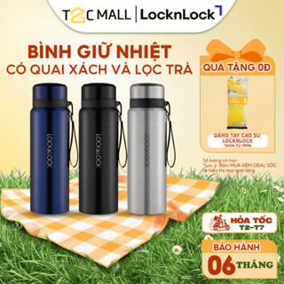 Bình Giữ Nhiệt LocknLock To 800ml Chính Hãng Cao Cấp Có Quai Xách Lọc Nước Trà LHC6180 T2C Mall
