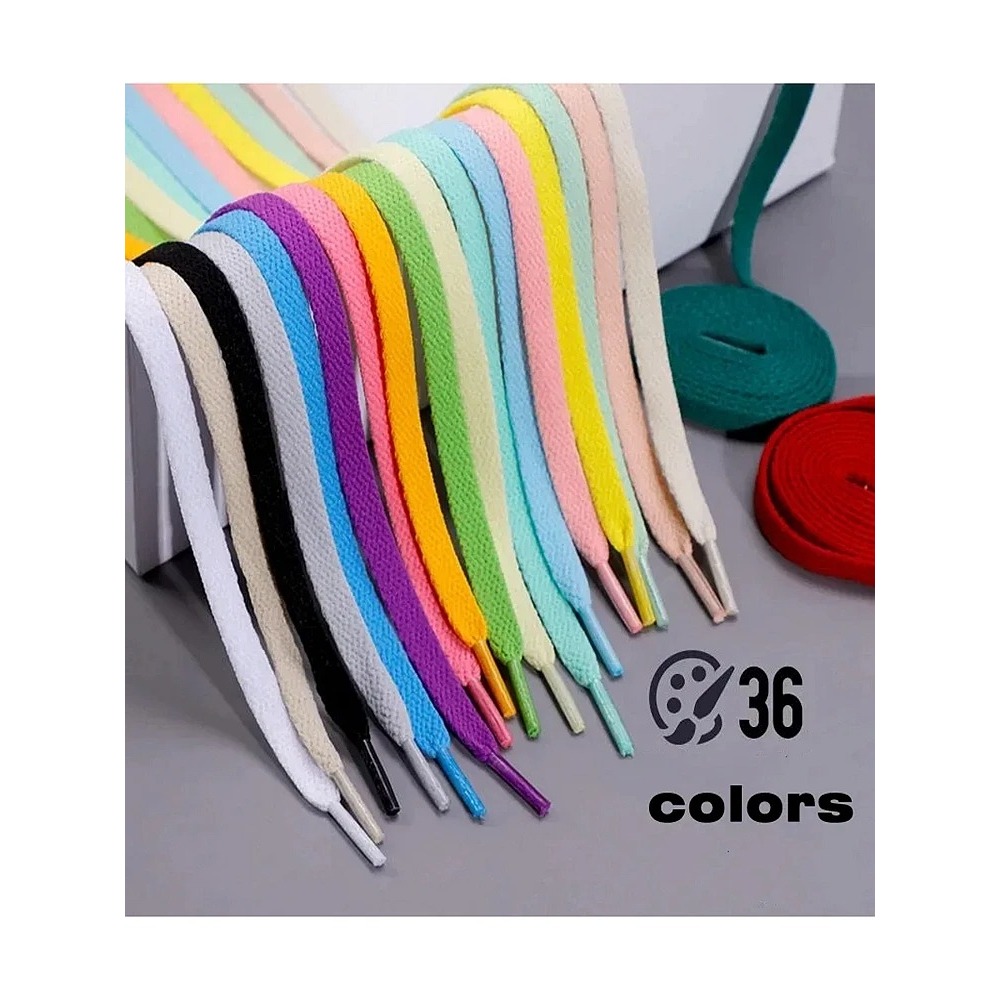 1 đôi dây giày phẳng cho giày thể thao - Dây Giày Chất Lượng Cao cho Giày Thể Thao AJ/AF1