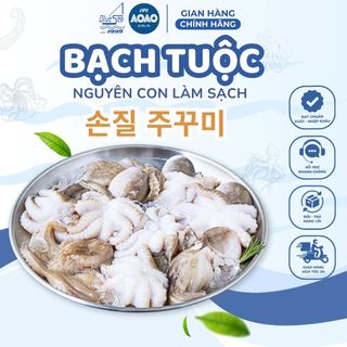 Bạch Tuộc Một Da Nguyên Con Làm Sạch Blueseafoods Giòn Ngon Chất Lượng Xào Nướng Thả Lẩu