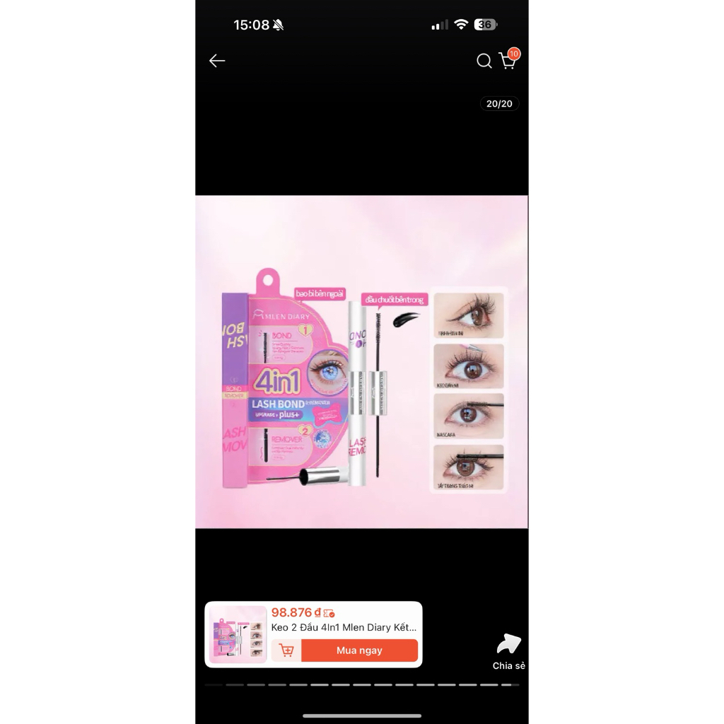 keo mi 2 đầu mlen diary